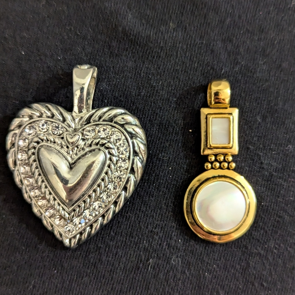 Beautiful heart pendant and gold opal Leah Sophia pendant